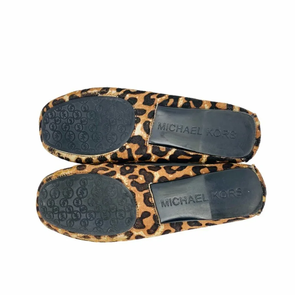 Michael Kors Animal Print Leather Loafers Sz 8.5 - Picture 8 of 12